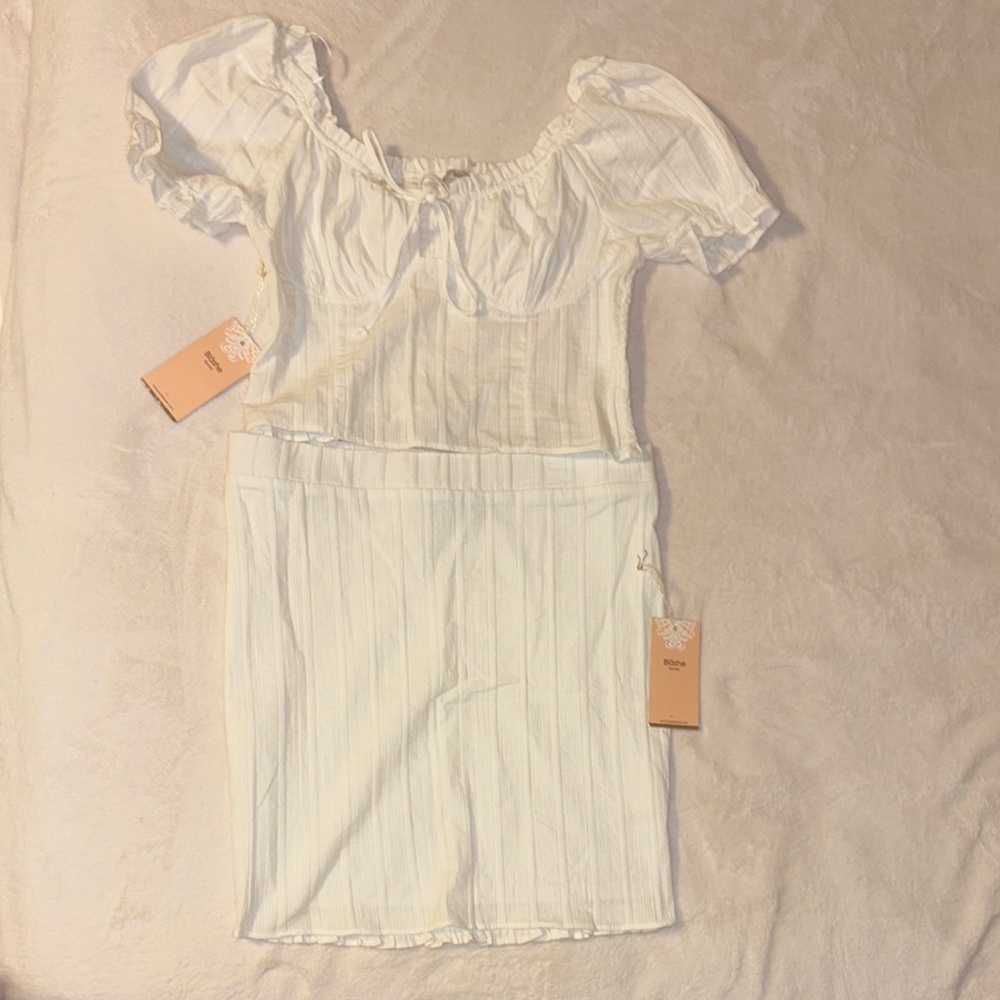 Blush White Two Piece Set